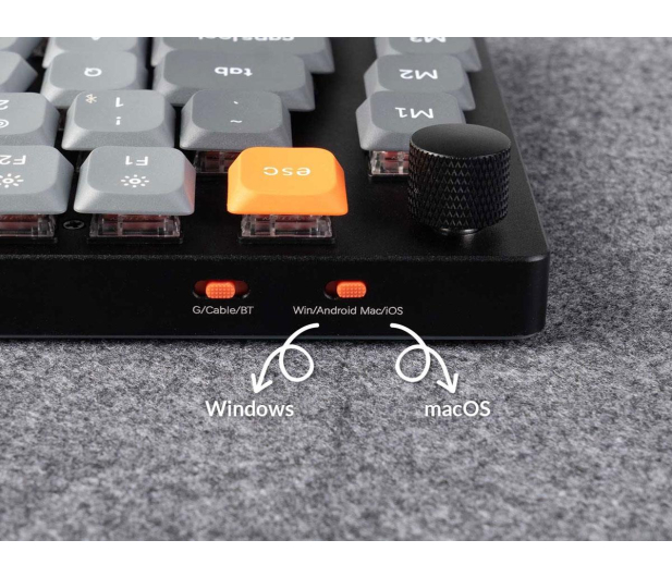 Keychron K15 Max H3 UltraSlim Low Profile Gateron Brown Ergonomic RGB - 1507472 - zdjęcie 4